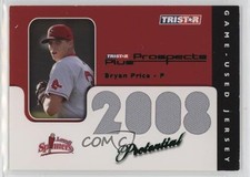 2008 TRISTAR Prospects Plus PROtential Game Used Green 33/50 Bryan Price ff8