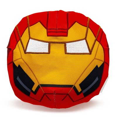 Marvel Comics Dog Toy, Iron Man Face Pet Toy, Ballistic Nylon Plush (US IMPORT)