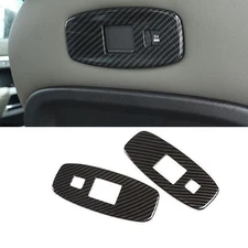 For Land Rover Defender 2020-2023 Carbon Fiber Rear Seat USB Connector Frame 2PC