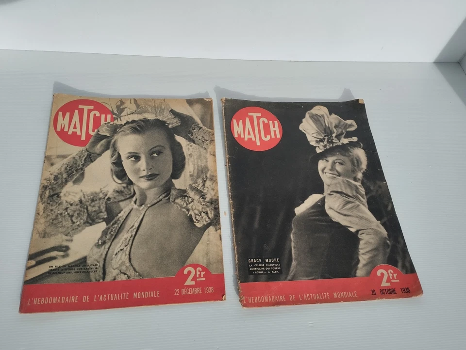 MATCH : Lot de 2 hebdomadaires de 1938 - Photo 1/4