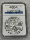 2012 Silver Eagle NGC MS 70 ~ Early Releases ~ Pristine ~ No Spots (069)