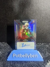 2024 Prizm Draft Picks - Sensational Signatures Trey Benson #SS-44 Silver Prizm