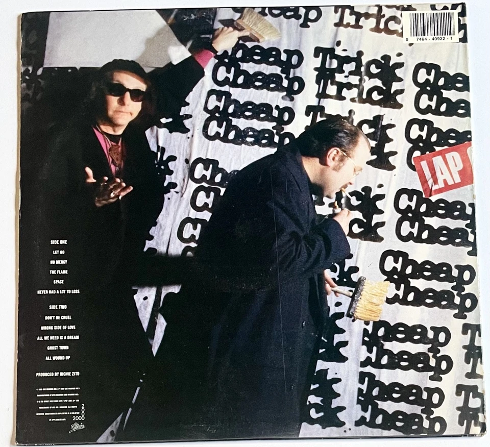 Cheap Trick ‎– Lap Of Luxury - Epic US 1988 NM Insert - Image 2 of 4