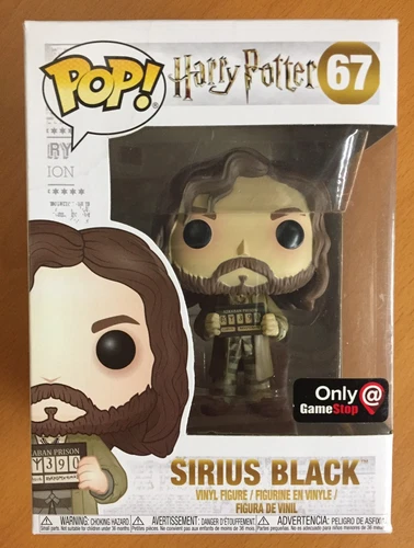 FUNKO POP! Sirius Black HARRY POTTER #67 Gamestop Exclusive AZKABAN PRISON Rare