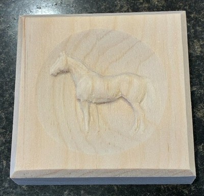 Quarter Horse Engraving Trim Wood Corner Trim Block Door Trim Block Window Trim