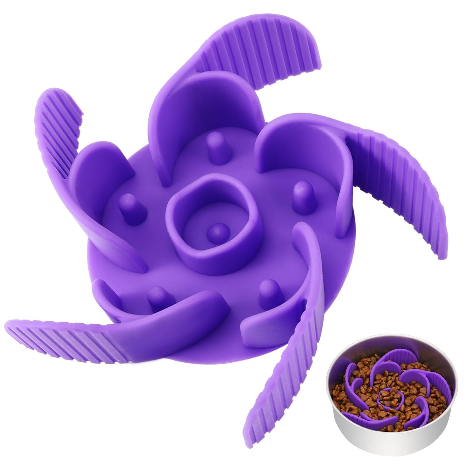 Slow Feeder Dog Bowl Insert with Suction Cups Cuttable Design for Pets NEW