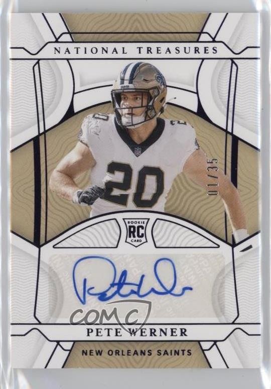 Pete Werner Panini National Treasures #141 Autograph-Purple