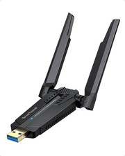 BrosTrend AXE5400 WiFi 6E USB Adapter, Tri-Band Long Range USB WiFi Adapter