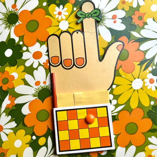 Vintage Fitz And Floyd Cardboard Wall Hanging Magnetic Memo Pad Pencil 13” Japan