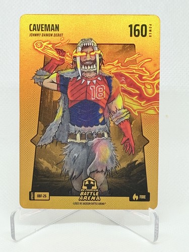 Bo Jackson Battle Arena CAVEMAN ~ Johnny Damon Fire Orange Battlefoil OBF-26
