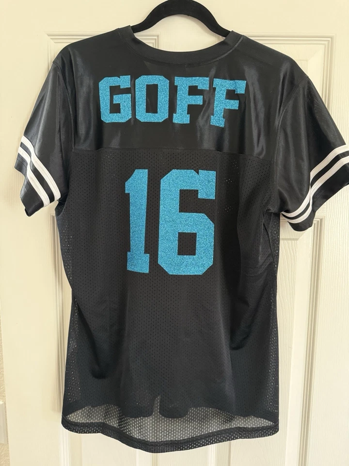 🏈Ladies Detroit Lions Football Jersey-Jared Goff #16-GLITTER Size Large 🔥 - Image 2 of 4