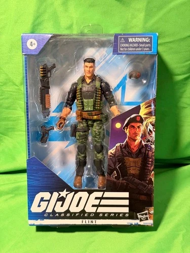 Hasbro G.I. Joe Classified Series Flint Action Figure Gun Hat Assault Rifle