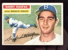 1956 Topps Card #79 Sandy Koufax 2nd Card Brooklyn Dodgers White Back + Spooner