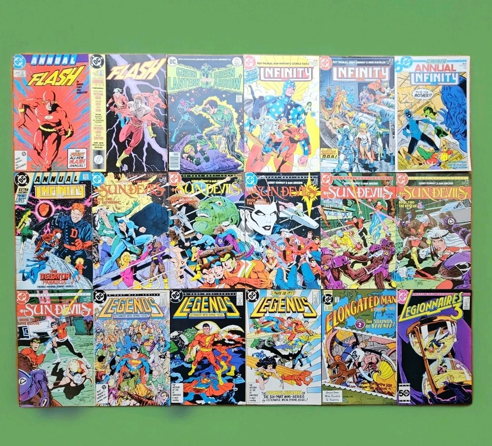 Huge Copper Age Lot Of 41 DC Comic Books High Grade Deathstroke Superman JLA - Image 2 of 4