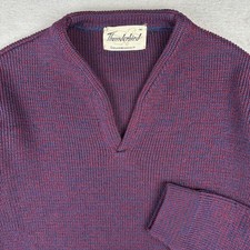 Vintage Thunderbird Columbiaknit Sweater Mens Medium Red Blue Marbled V Neck 70s Vintage Thunderbird Columbiaknit Sweater Mens Medium Red Blue Marbled V Neck 70s