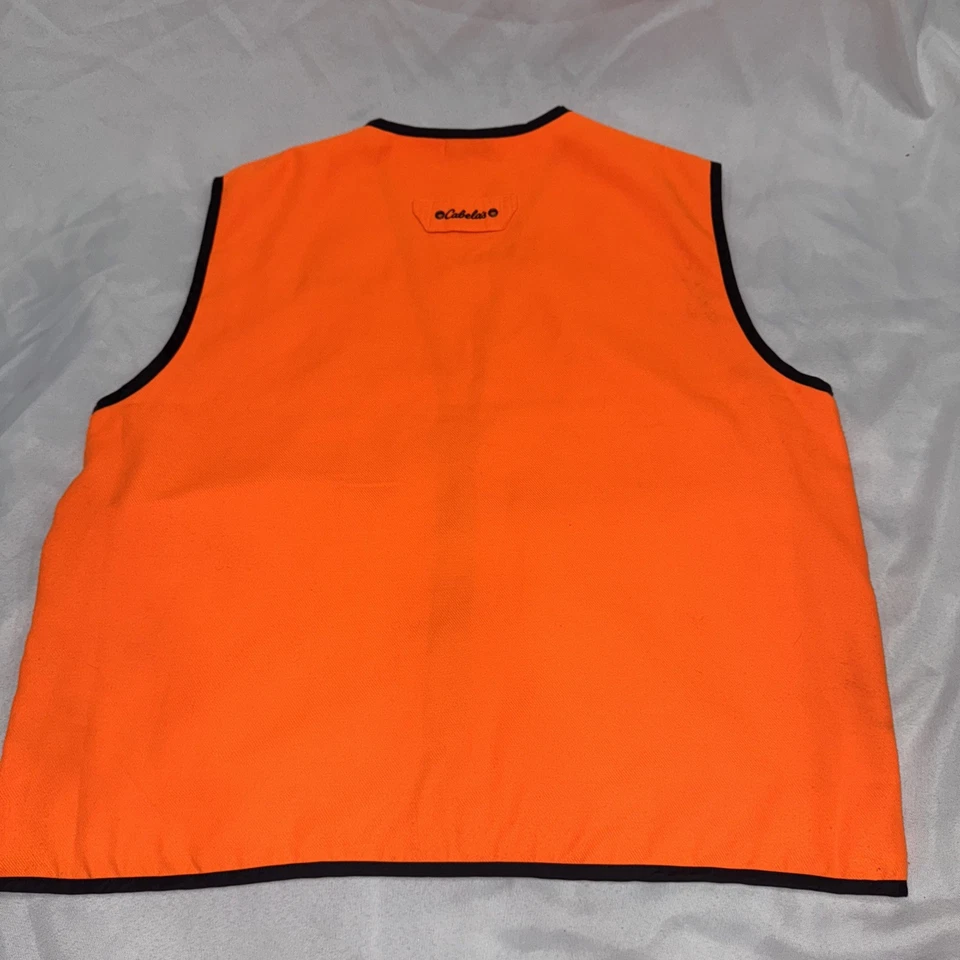 Cabela's Men's M Reg Blaze Orange Duck Hunting Vest Fowl Shooting Safety - Image 4 of 4