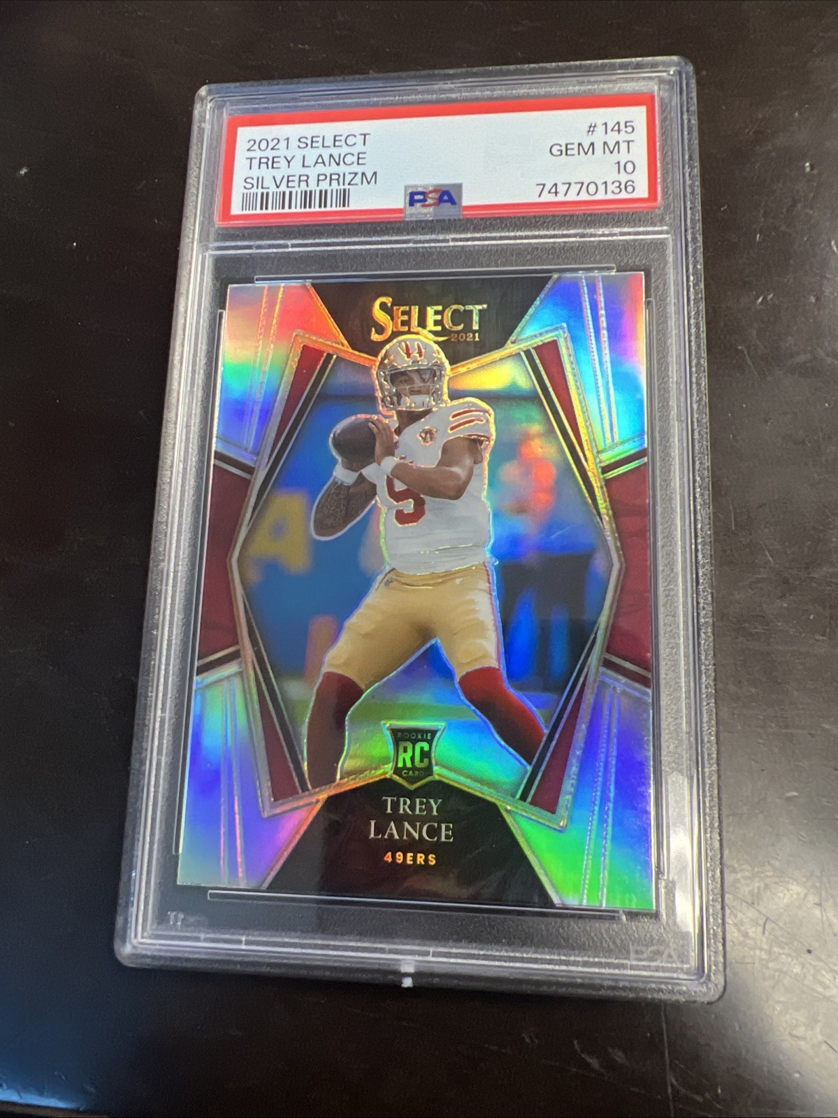 2021 Select Silver Prizm #145 Trey Lance RC PSA 10
