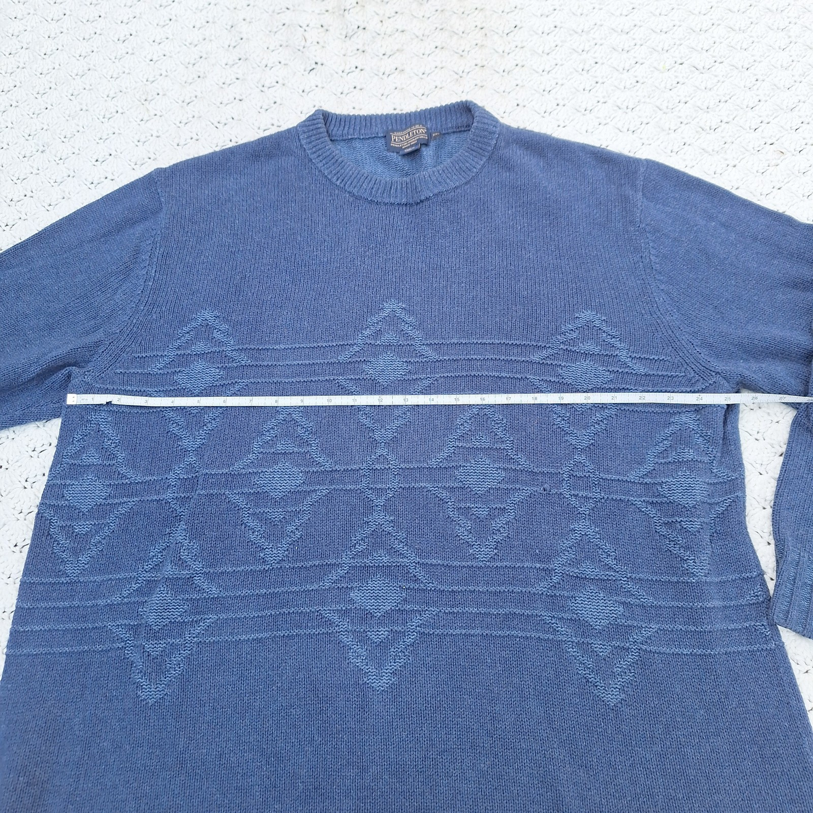 Pendleton Mens Cotton Aztec Pattern Crewneck Swea… - image 9