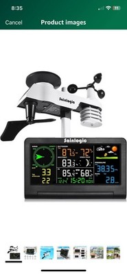 Professional Weather Station FJ3390A Temperature, Humidity, Wind, Rainfall