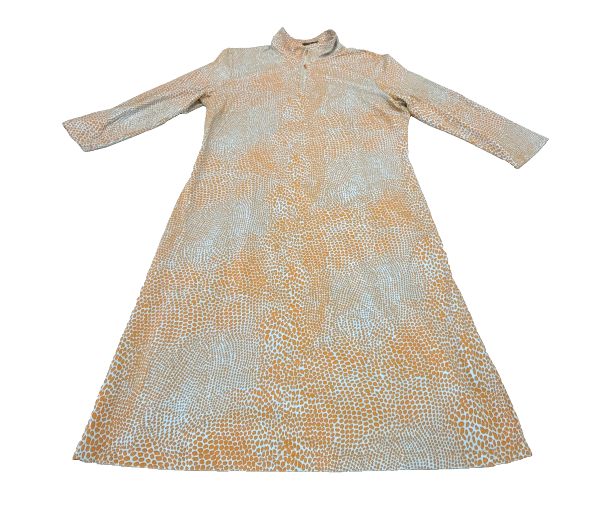 J. McLaughlin Catalina Cloth Shirt Dress Size Blue and Orange Zip front  size XL