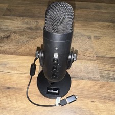 ZealSound K66 USB Microphone Desktop Mic for PC Podcast Recording Mute Stand