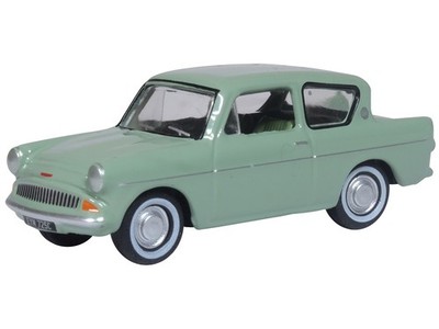 Oxford Diecast Maßstab 1:76 Ford Anglia Fichtengrün Druckgussmodell