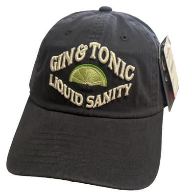 Gin & Tonic Baseball Hat Cap Navy Men's Party One Size American Needle NEW 