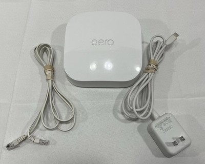 Eero Pro 6E Tri-Band Mesh Wi-Fi Router S010001 w/ Power Cable Cord NOT TESTED
