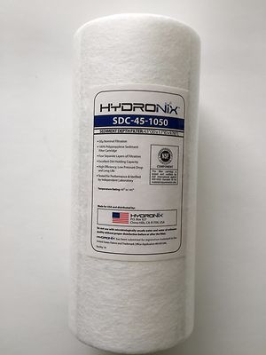 HYDRONIX 50 MICRON BIG BLUE 10''x4.5'' SEDIMENT FILTER NSF CERTIFIED - 6 FILTERS