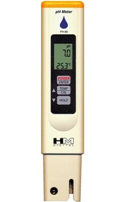 (74,98 /1Stk) HM Digital PH/Temp Meßgerät wasserdicht PH-80