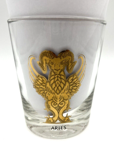 VTG 1960s Anchor Hocking Signs of the Zodiac Lowball Glass ARIES - RAM 10 Oz - Picture 5 of 6