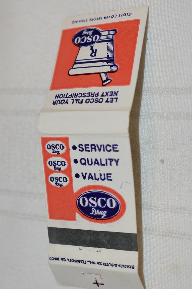 Osco Drug Advertising 20 Strike Matchbook Cover | eBay