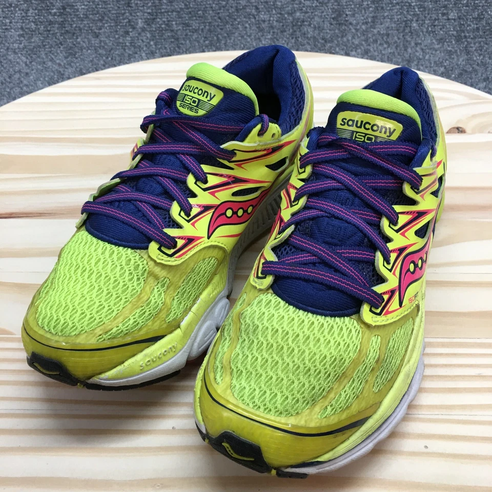 Zapatillas bajas Saucony para mujer 6.5 Hurricane ISO S10259-2 verde multicolor Foto 4 de 4