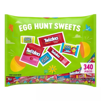 JOLLY RANCHER and TWIZZLERS Assorted Flavored, Easter Egg Hunt Candy (340 pcs)