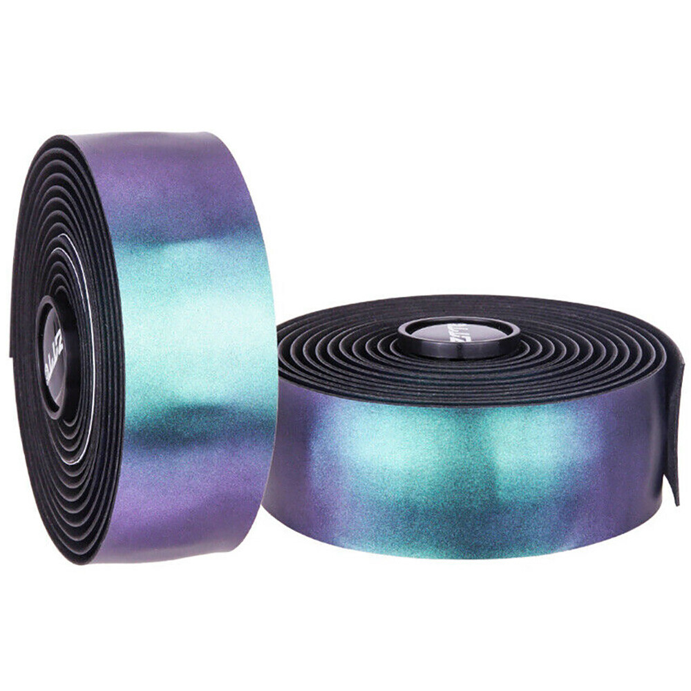 Purple Blue Metallic Road Bike Handle Bar Tape Color Change Drop Bar Green