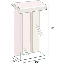 Outdoor Brochure Holder TriFold Flyer Box Real Estate Clear AZM Display Made USA