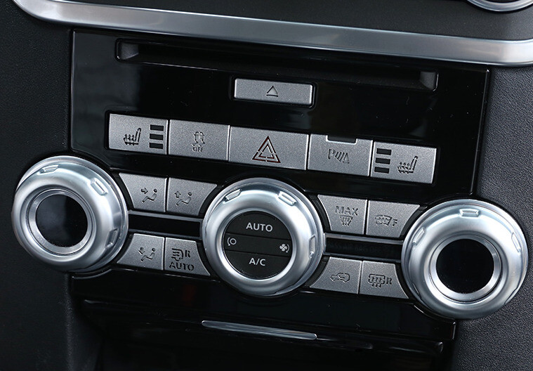 Middle Console Button Sticker For Range Rover Sport 2010-2013 Silver ...