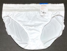 XL / 8 - NWT Warners No Pinching No Problems hi-cut white panty  XL37 