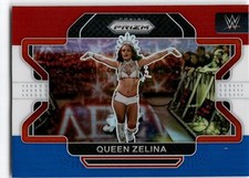 2022 Panini Prizm WWE #44 Queen Zelina Red, White and Blue
