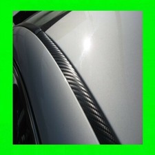 For Nissan Carbon Fiber 2pc Roof Top Trim Drip Moldings Covers Set Warranty 2