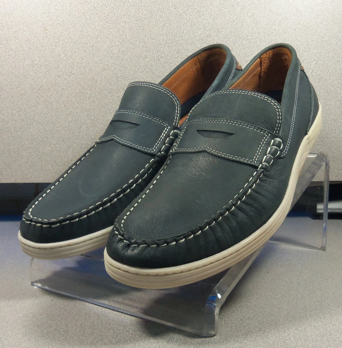 Johnston & Murphy Loafer Blue Casual Shoes for Men for sale  display picture 1
