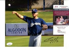 COREY HART mlb MILWAUKEE BREWERS with JSA COA signed AUTOGRAPH 3492