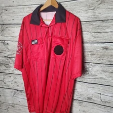 Soccer Referee Jersey USSF Official Sports Red Missing Size 