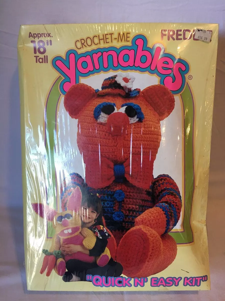 Vintage Crochet-Me Yarnables Kt 1609 Freddie Kit 18