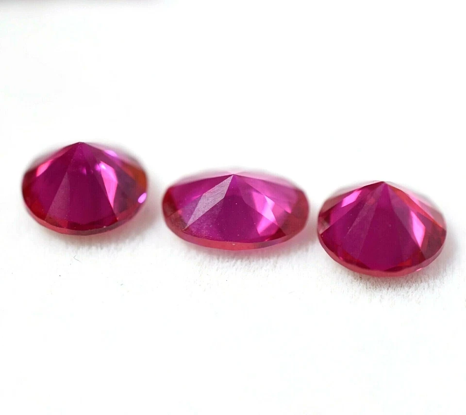 Lot Of 2.60 Natural Certified Red Ruby For Jewelry Mix Shape (6x6) Treated Gem - Image 4 of 4