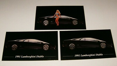 3-1991 LAMBORGHINI DIABLO MAGNETS 91 92 93 94 95 96 97 PHOTO PRINT