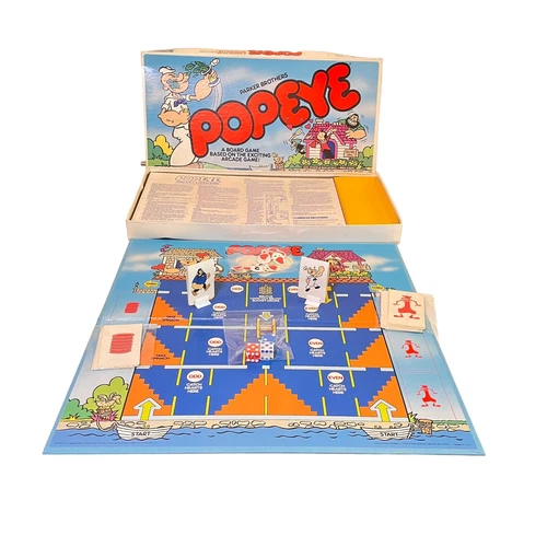 Vintage 1983 Parker Brothers Popeye Board Game Complete with Original Box