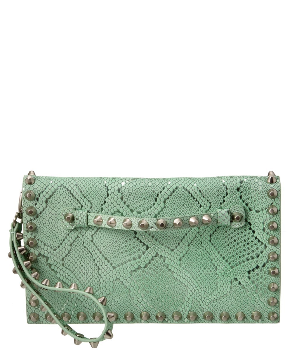 mint green clutch bag