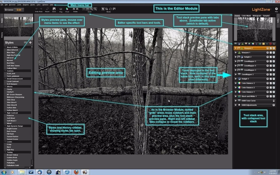PRO Digital Photo Editing Software - RAW Image Editor Lightroom-Darkroom on CD - Image 2 of 4