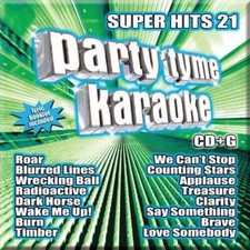 Party Tyme Karaoke - Super Hits 21 16-song CDG - Audio CD - GOOD